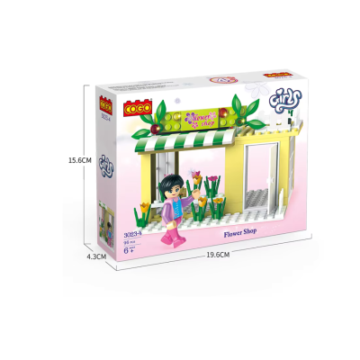 Mainan Anak Edukasi Brick Model Flower Shop