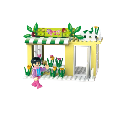 Mainan Anak Edukasi Brick Model Flower Shop
