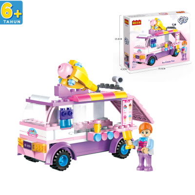 Mainan Anak Edukasi Brick Model Ice Cream Van