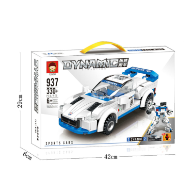 Mainan Anak Brick Model Robot Mobil Berubah Bentuk