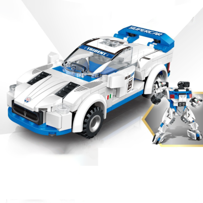 Mainan Anak Brick Model Robot Mobil Berubah Bentuk