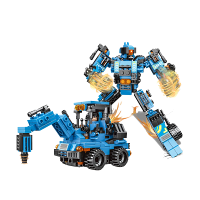 Mainan Anak Brick Model Robot Mobil Berubah Bentuk 2in1 Kado Hadiah Ulang Tahun