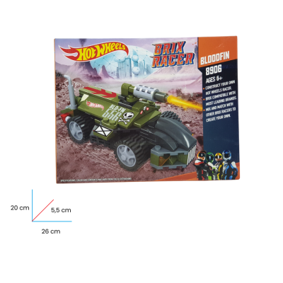 Mainan Anak Hot Wheels Brick Susun Balok Model Brix Racer