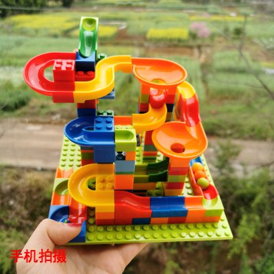 Mainan Anak Edukasi Anak Marble Race Run Building Blocks