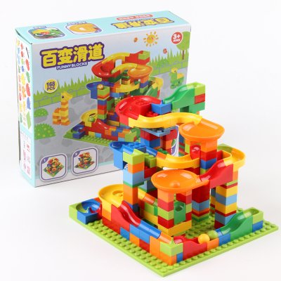 Mainan Anak Edukasi Anak Marble Race Run Building Blocks