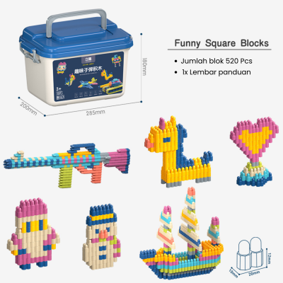 Mainan Montessori Edukasi Anak Susun Puzzle