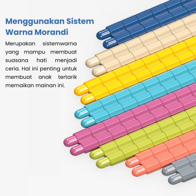 Mainan Montessori Edukasi Anak Susun Puzzle