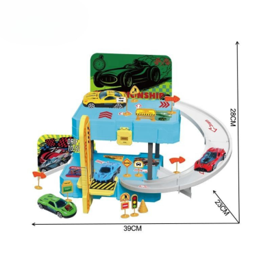 Mainan Anak Car Parking Track Rail Car