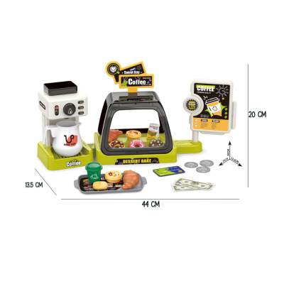 Mainan Kasir Cash Register Coffe Shop Simulasi Mainan Kasir Accesoris Lengkap