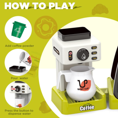 Mainan Kasir Cash Register Coffe Shop Simulasi Mainan Kasir Accesoris Lengkap