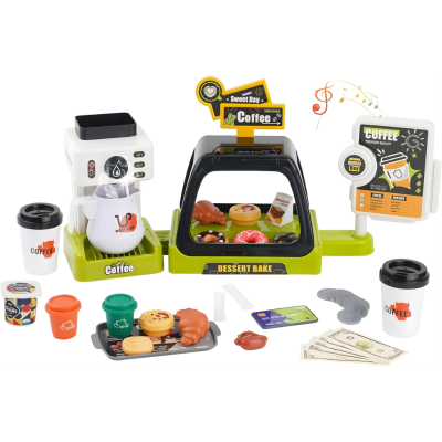 Mainan Kasir Cash Register Coffe Shop Simulasi Mainan Kasir Accesoris Lengkap