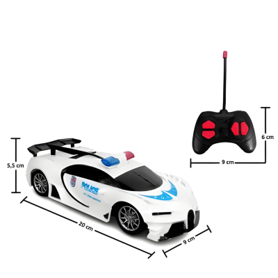 Mainan Anak Remote Control RC Car Police Car Kado Hadiah Ulang Tahun