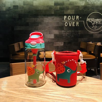 Botol MInum Bekal Anak Kaca Aman BPA Free 400 ml