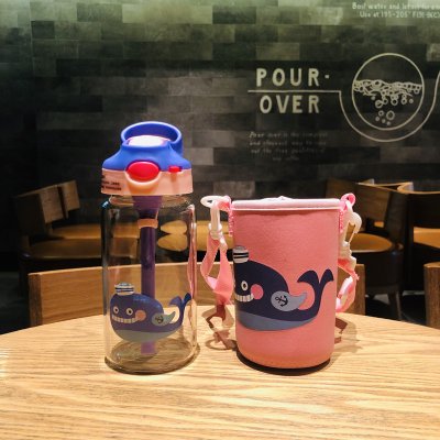 Botol MInum Bekal Anak Kaca Aman BPA Free 400 ml