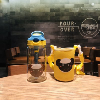 Botol MInum Bekal Anak Kaca Aman BPA Free 400 ml