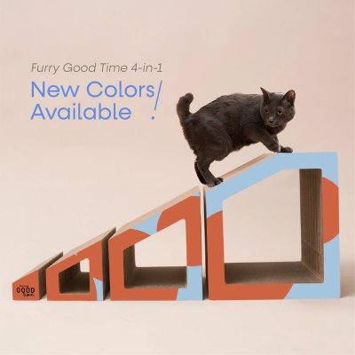 Furry Good Time 4-in-1 Cat Scratcher ที่ลับเล็บแมว 4 ชิ้น
