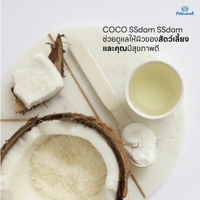 COCO SSDAM SSDAM ถุงมือเปียกทำความสะอาดสัตว์เลี้ยง