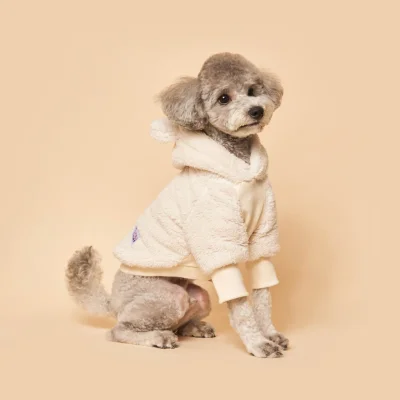 FLOT FLUFFY FLEECE GOMGOM HOODIE เสื้อผ้าสัตว์เลี้ยง หมา แมว