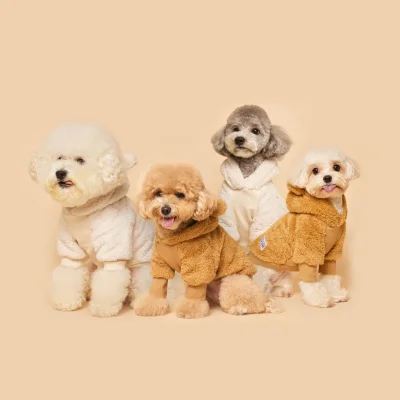 FLOT FLUFFY FLEECE GOMGOM HOODIE เสื้อผ้าสัตว์เลี้ยง หมา แมว