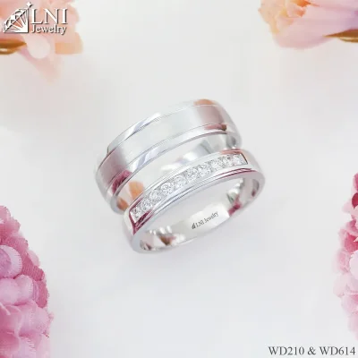 แหวนเพชรคู่ WD210 & WD614 แหวนเพชรคู่ WD210 & WD614