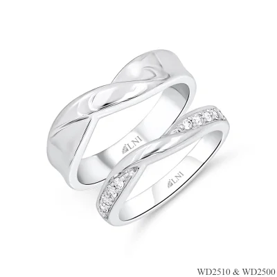 แหวนเพชรคู่ WD2510 & WD2500 แหวนเพชรคู่ WD2510 & WD2500