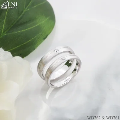 แหวนเพชรคู่ WD762 & WD761 แหวนเพชรคู่ WD762 & WD761