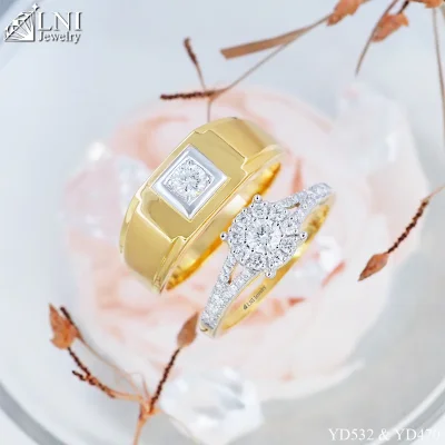 แหวนเพชรคู่ YD532 & YD470 แหวนเพชรคู่ YD532 & YD470