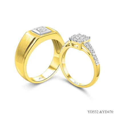 แหวนเพชรคู่ YD532 & YD470 แหวนเพชรคู่ YD532 & YD470
