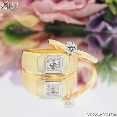 แหวนเพชรคู่ YD799 & YD4720 แหวนเพชรคู่ YD799 & YD4720