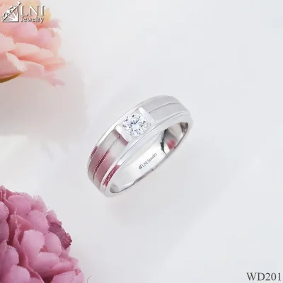 WD201 แหวนเพชรเม็ดเดียว แรขนแมว WD201 แหวนเพชรเม็ดเดียว แรขนแมว