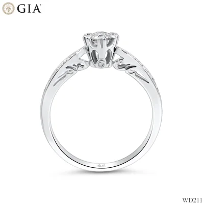 WD211 แหวนเพชร GIA