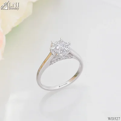 WD327 แหวนเพชรล้อม WD327 แหวนเพชรล้อม