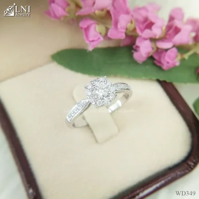 WD349 แหวนเพชรล้อม WD349 แหวนเพชรล้อม
