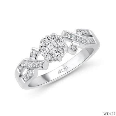 WD427 แหวนเพชรกระจุก WD427 แหวนเพชรกระจุก