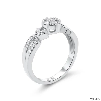 WD427 แหวนเพชรกระจุก WD427 แหวนเพชรกระจุก