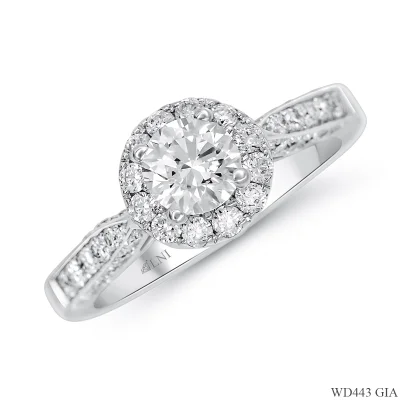 WD443 แหวนเพชร GIA 3 มิติ