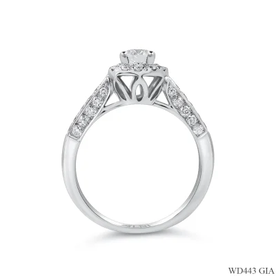 WD443 แหวนเพชร GIA 3 มิติ