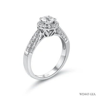 WD443 แหวนเพชร GIA 3 มิติ