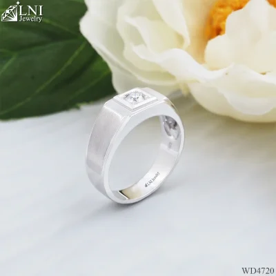 WD4720 แหวนเพชรเม็ดเดียว แรขนแมว WD4720 แหวนเพชรเม็ดเดียว แรขนแมว