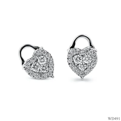 WD491 ต่างหูเพชร