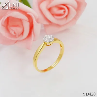 YD420 แหวนเพชรล้อม