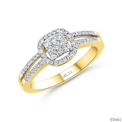 YD461 แหวนเพชรกระจุก YD461 แหวนเพชรกระจุก