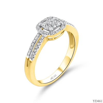 YD461 แหวนเพชรกระจุก YD461 แหวนเพชรกระจุก