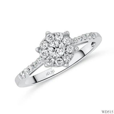 WD515 แหวนเพชรกระจุก