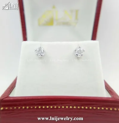 WD610 ต่างหูเพชรเม็ดเดียว WD610 ต่างหูเพชรเม็ดเดียว