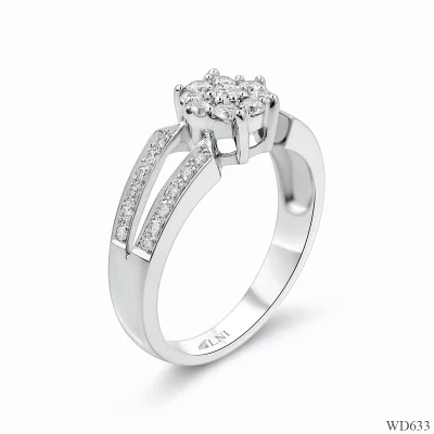 WD633 แหวนเพชรล้อม