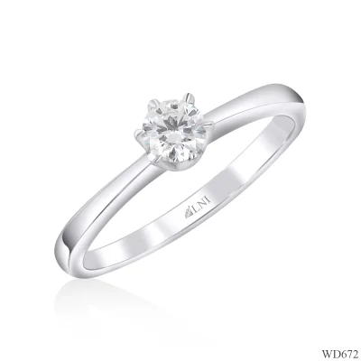 WD672 แหวนเพชรเม็ดเดียว WD672 แหวนเพชรเม็ดเดียว
