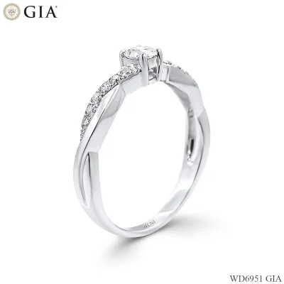 WD6951 แหวนเพชร GIA