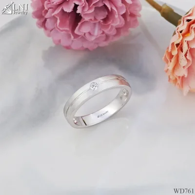 WD761 แหวนเพชรเม็ดเดียว แรขนแมว WD761 แหวนเพชรเม็ดเดียว แรขนแมว