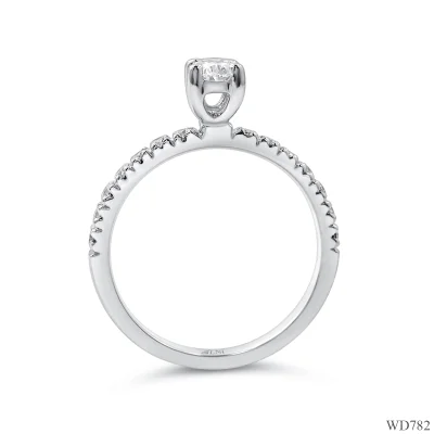 WD782 แหวนเพชร Oval GIA 0.30 CT